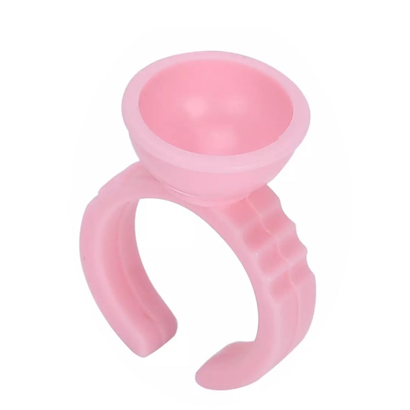 Pigment Cup Rings - Pink - Small (100/500pcs)