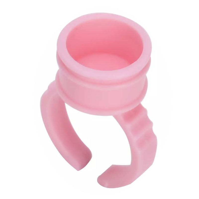 Pigment Cup Rings - Pink - Medium (100pcs)