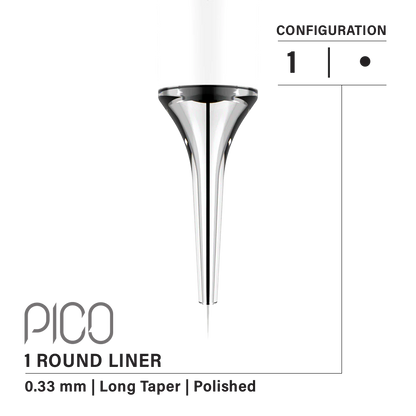 Vertix Pico Cartridges 1 Round Liner (20pcs) - Choose Type