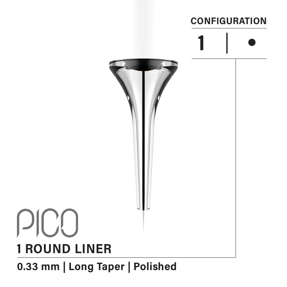 Vertix Pico Cartridges 1 Round Liner (20pcs) - Choose Type
