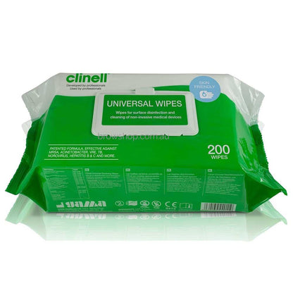 Antimicrobial Sanitising Wipes - Clinell (200 Wipes) ORN Microblading Cosmetic Tattoo SPMU PMU