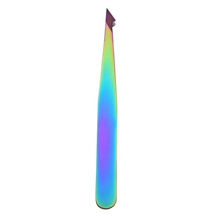 Browshop Professional Tweezer - Holographic Slanted Point