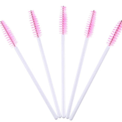 Mascara Wands/Spoolies - White &amp; Pink  (50/250/500pcs)