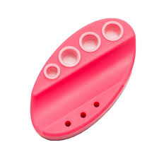 Oval Silicone Tattoo Pigment Cup Machine Holder Pink