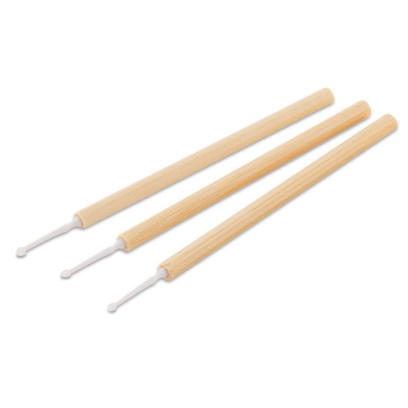 Eco-Friendly Bamboo Microbrushes - White (50pcs)