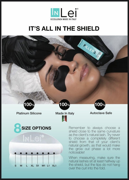 InLei ONLY1 Silicone Lash Shields - 4 Sizes Mix