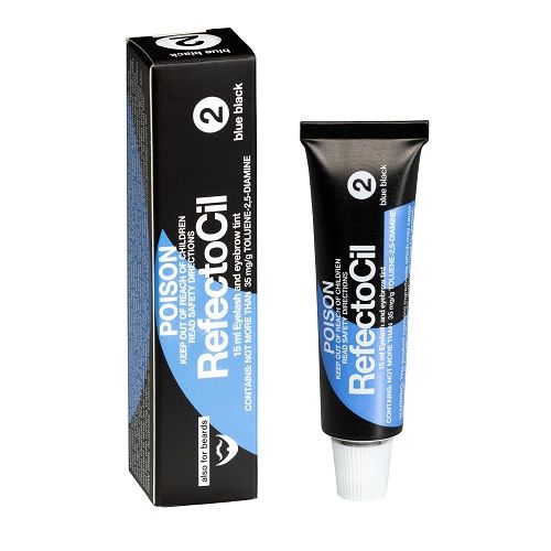 RefectoCil - Eyelash &amp; Brow Tint - 2 Blue Black (15mL Tube)