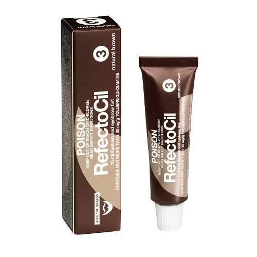 RefectoCil - Eyelash &amp; Brow Tint - 3 Natural Brown (15ml Tube)