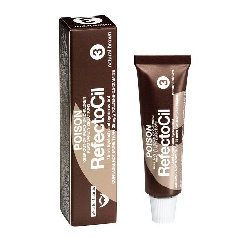 RefectoCil - Eyelash & Brow Tint - 3 Natural Brown (15ml Tube)