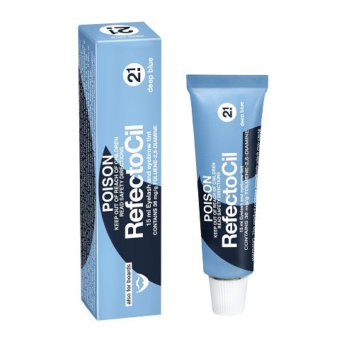 RefectoCil - Eyelash &amp; Brow Tint - 2.1 Deep Blue (15mL Tube)