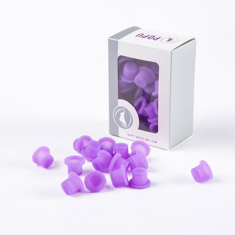 Silicone Pigment Cups Purple - Medium (60 pcs)