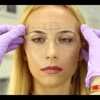 Daria Chuprys Eyebrow Measurement Sticker (50 roll) Daria Chuprys Microblading Cosmetic Tattoo SPMU PMU